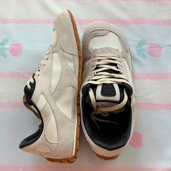 Bottega Veneta Orbit Flash Sea Salt/Black Sneakers - Picture 3 of 7